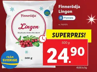 Lidl Finnerödja Lingon erbjuda