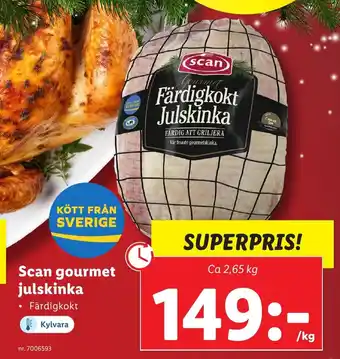 Lidl Scan gourmet julskinka erbjuda