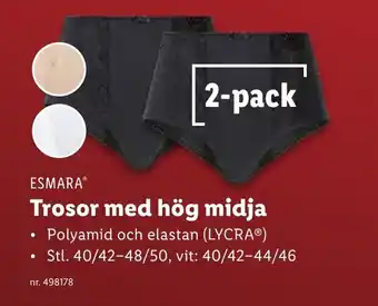 Lidl ESMARAⓇ Trosor med hög midja erbjuda