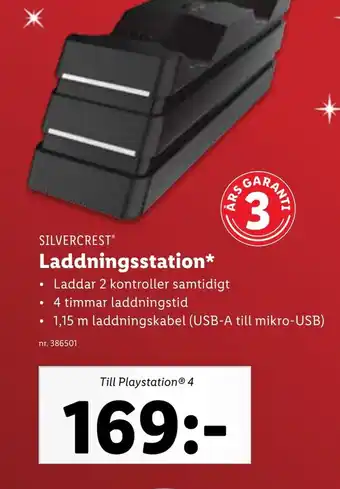 Lidl SILVERCREST Laddningsstation erbjuda