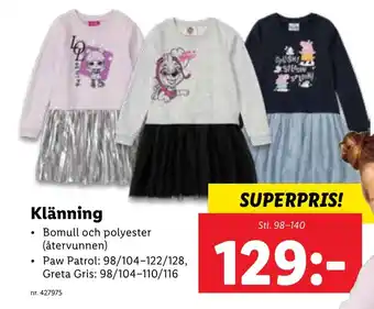 Lidl Klänning erbjuda