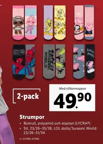 Lidl Strumpor erbjuda