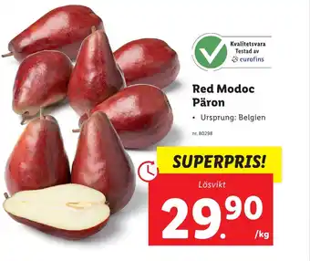 Lidl Red Modoc Päron erbjuda