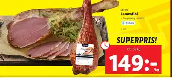 Lidl DELUXE Lammfiol erbjuda