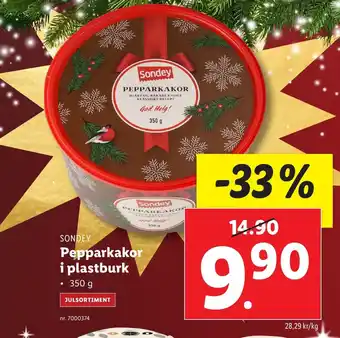 SONDEY Pepparkakor i plastburk
