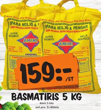 Bazaar Food market BASMATIRIS 5 KG erbjuda