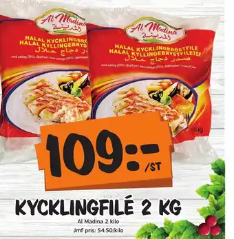 Bazaar Food market KYCKLINGFILÉ 2 KG erbjuda