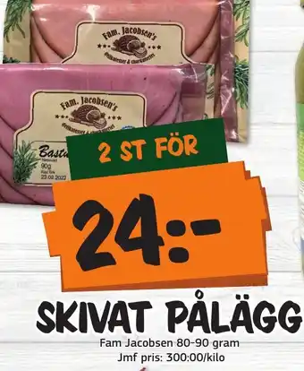 Bazaar Food market SKIVAT PÅLÄGG erbjuda