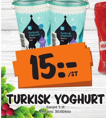 Bazaar Food market TURKISK YOGHURT erbjuda