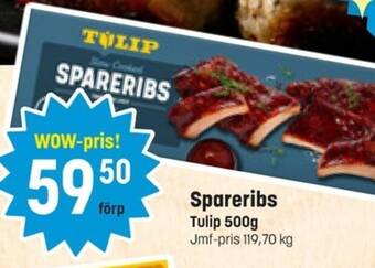 Eurocash Spareribs Tulip 500g erbjuda