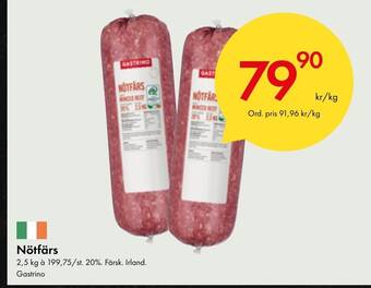 Snabbgross Nötfärs erbjuda