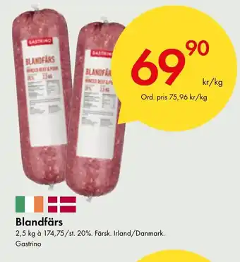 Snabbgross Blandfärs Gastrino erbjuda