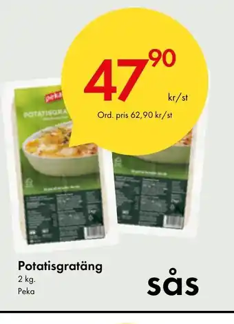 Snabbgross Potatisgratäng 2 kg. Peka erbjuda