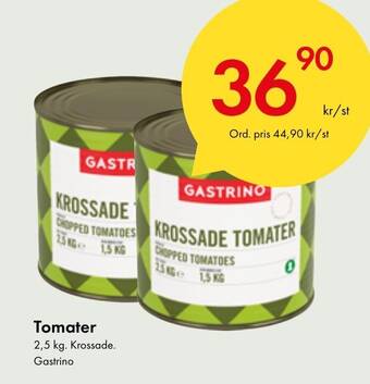 Snabbgross Tomater 2,5 kg. Krossade. Gastrino erbjuda