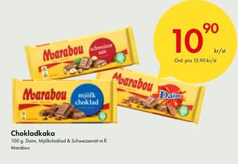 Snabbgross Chokladkaka 100g Marabou erbjuda