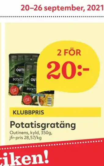 Hemköp Outinen Potatisgratäng erbjuda