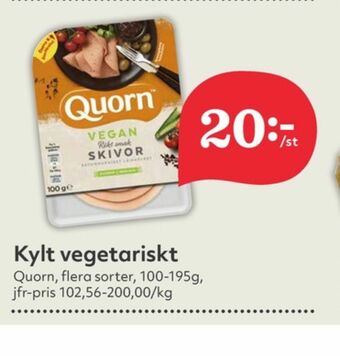 Hemköp Quorn Vegetarpålägg erbjuda