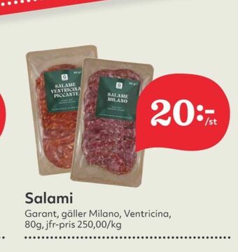 Hemköp Garant Salami erbjuda