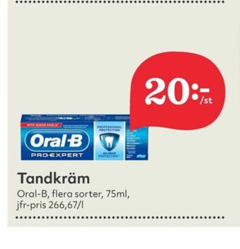 Hemköp Oral-B Tandkräm erbjuda
