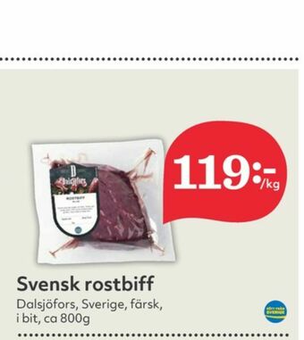 Hemköp Dalsjöfors Rostbiff erbjuda