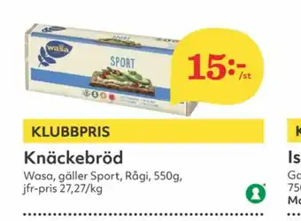 Hemköp Sport Knäckebröd erbjuda