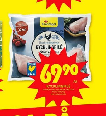 ICA Kvantum Kronfågel Kycklingfilé erbjuda