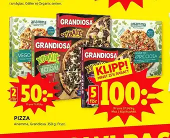 ICA Kvantum Anamma Gott & Grönt Pizza erbjuda