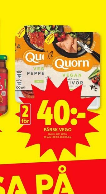 ICA Kvantum Quorn Vegetarpålägg erbjuda
