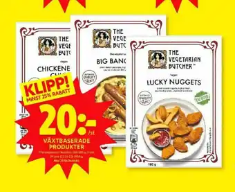ICA Kvantum The Vegetarian Butcher Veganska nuggets erbjuda