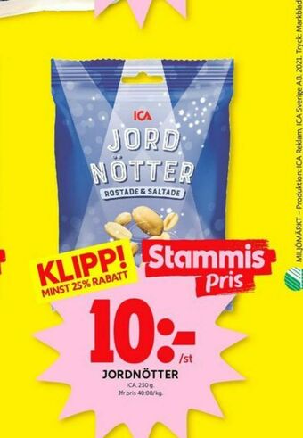 ICA Kvantum ICA Jordnötter erbjuda