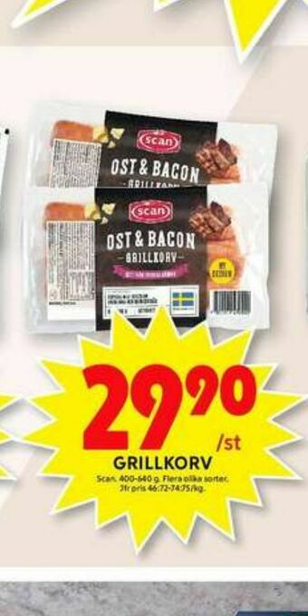 ICA Maxi Scan Grillkorv erbjuda