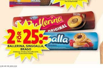 ICA Maxi Ballerina Kaffekex erbjuda