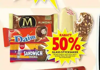 ICA Maxi GB Glace Procent erbjuda