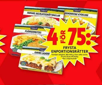 ICA Maxi Dafgårds Färdigrätter erbjuda