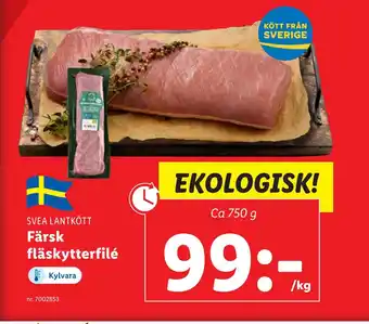 Lidl Färsk fläskytterfilé erbjuda
