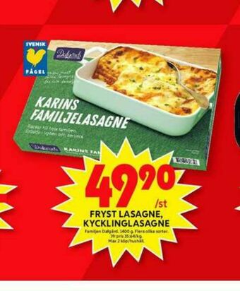 ICA Maxi Dafgårds Lasagne erbjuda