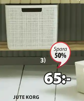 JYSK Jute korg erbjuda