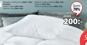 JYSK Kuddar erbjuda