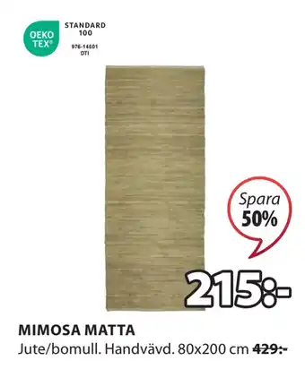 JYSK Mimosa matta erbjuda