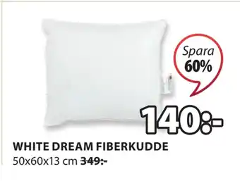 JYSK White dream fiberkudde erbjuda