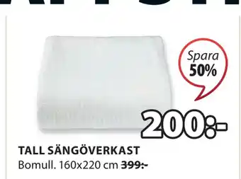 JYSK Tall sängöverkast erbjuda