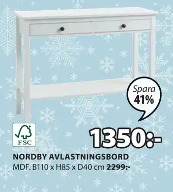 JYSK Nordby avlastningsbord erbjuda
