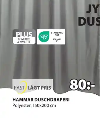 JYSK Hammar duschdraperi erbjuda