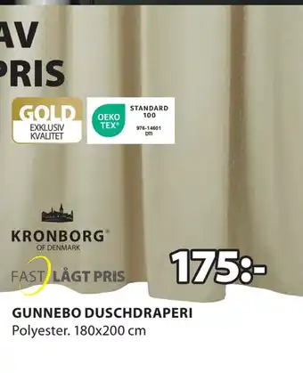 JYSK Gunnebo duschdraperi erbjuda