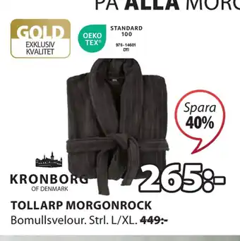 JYSK Tollarp morgonrock erbjuda