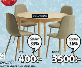 JYSK Bistrup stol erbjuda