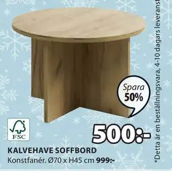 JYSK Kalvehave soffbord erbjuda