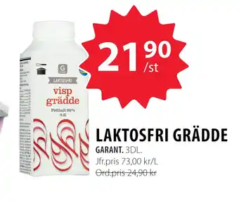 Handlar'n Laktosfri grädde erbjuda