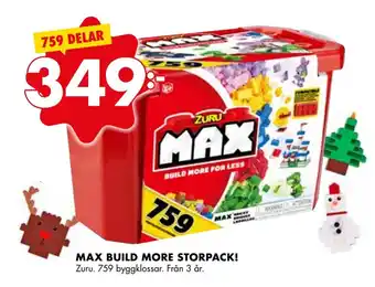 ÖoB Max build more storpack! erbjuda