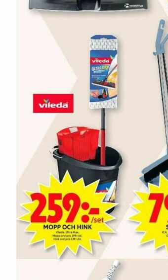 ICA Maxi Vileda Ultra Max Moppset erbjuda